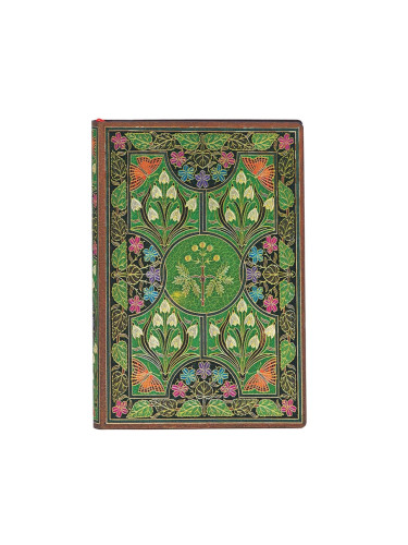Paperblanks Тефтер Poetry in Bloom, 95 х 140 mm, широки редове, мека корица, 88 листа