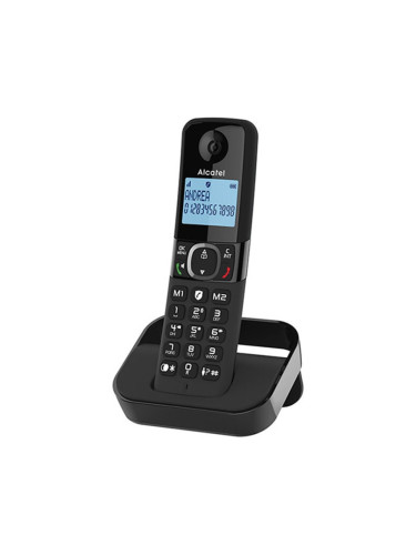 Alcatel DECT телефон F860, безжичен, черен