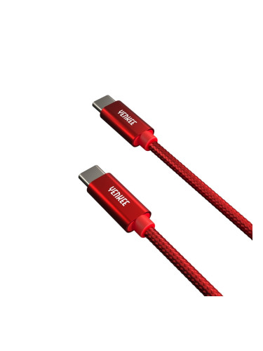 Yenkee Кабел USB Type-C към USB Type-C, 1 m, червен