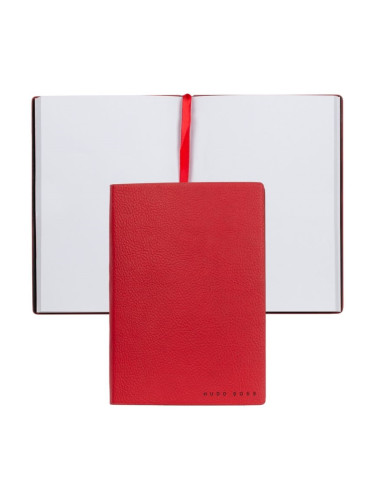 Hugo Boss Тефтер Essential Storyline, бели листове, A6, червен
