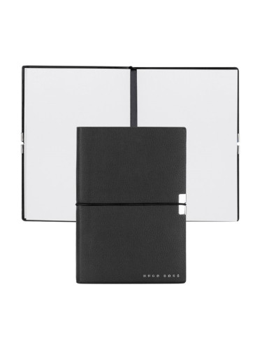 Hugo Boss Тефтер Elegance Storyline, бели листове, A6, черен