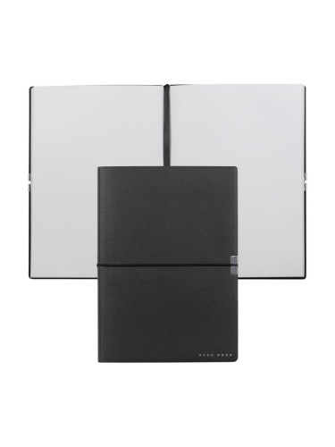 Hugo Boss Тефтер Elegance Storyline, бели листове, A5, черен