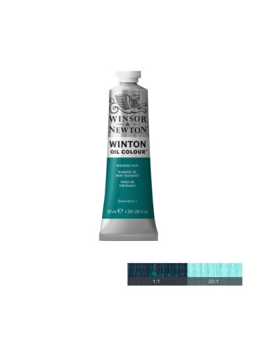 Winton Маслена боя, Viridian Hue Phthalo, 37 ml