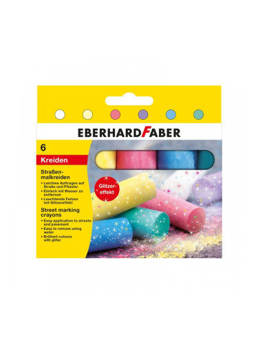 Eberhard Faber Тебешир, блестящ, 6 цвята