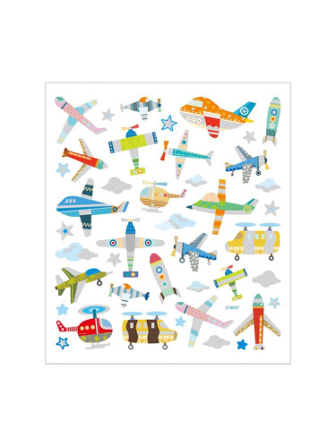 Creativ Company Стикери Самолети и хеликоптери, 15 х 16.5 cm, 1 лист
