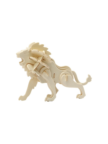 Creativ Company 3D Лъв, дървен, за сглобяване и декорация
