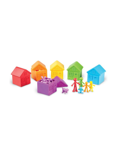Learning Resources Комплект Семейство за сортиране по цветове, 42 части