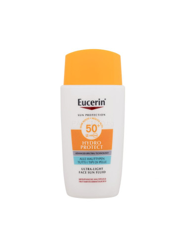 Eucerin Sun Hydro Protect Ultra-Light Face Sun Fluid SPF50+ Слънцезащитен продукт за лице за жени 50 ml