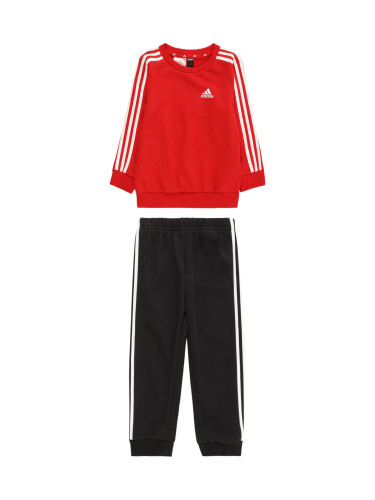 ADIDAS SPORTSWEAR Облекло за трениране 'Essentials 3-Stripes'  огнено червено / черно / бяло