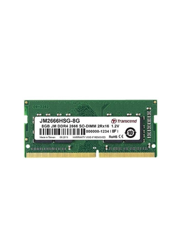 Памет 8GB DDR4 2666MHz, SO-DIMM, Transcend JM2666HSG-8G, 1.2V
