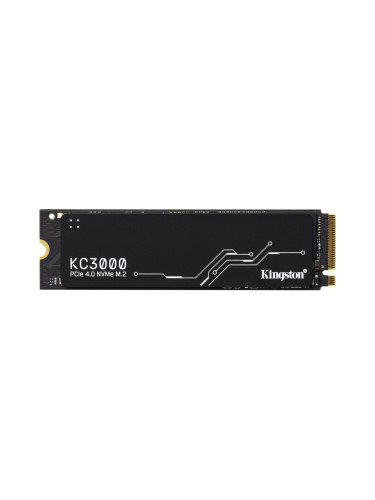 Памет SSD 4TB, Kingston KC3000, PCIe 4.0 NVMe, M.2 (2280), скорост на четене 7,000 MB/s, скорост на запис 7,000MB/s