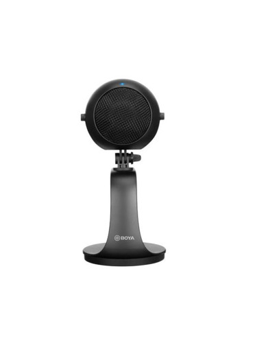 Микрофон BOYA BY-PM300, настолен, 3.5mm, USB-C, черен
