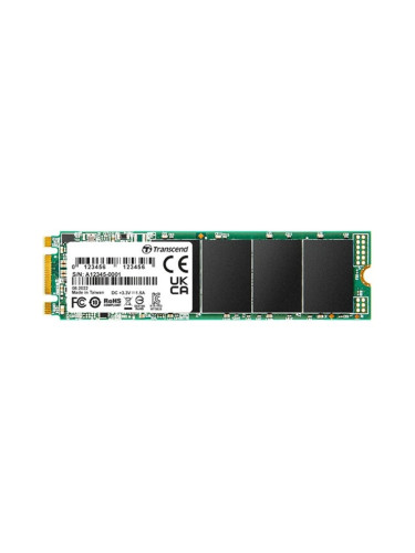 Памет SSD 500GB, Transcend TS500GMTS825S, SATA 6Gb/s, M.2 (2280), скорост на четене 530 MB/s, скорост на запис 480 MB/s