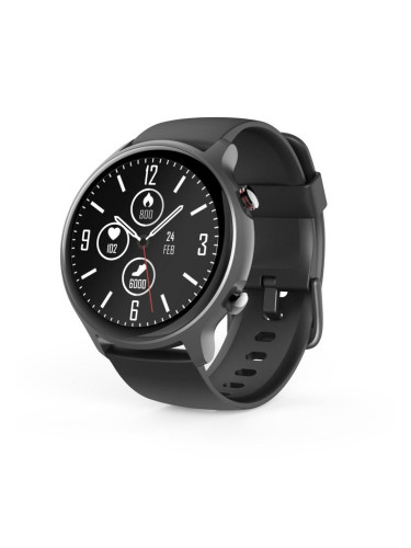 Смарт часовник HAMA Fit Watch 6910, 1.28" (3.25cm), LCD дисплей, водоустойчив, пулсомер, GPS, кислород в кръвта, черен