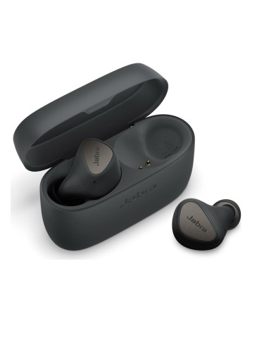 Слушалки Jabra Elite 4 Dark Grey, Bluetooth, IP55 водоустойчивост, до 7 часа с едно зареждане, тъмносиви