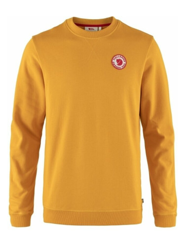 Fjällräven 1960 Logo Badge Sweater M Mustard Yellow XL Суичър за открито