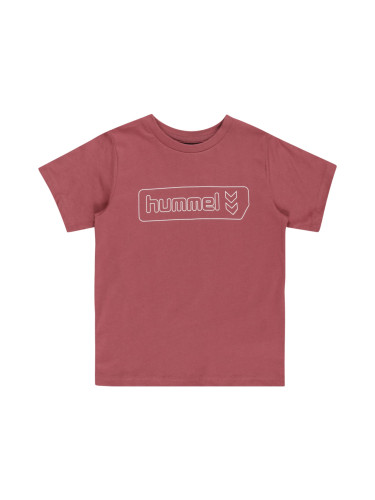 Hummel Тениска 'TOMB'  пастелно червено / бяло