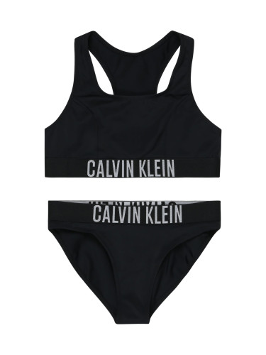 Calvin Klein Swimwear Бански тип бикини  черно / бяло