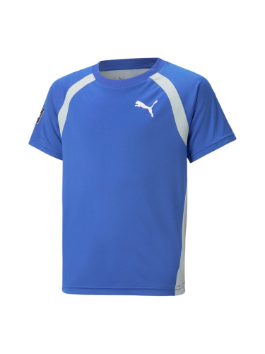 PUMA Функционална тениска  синьо / опушено синьо / бяло