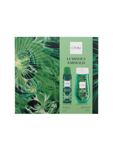 C-THRU Luminous Emerald Подаръчен комплект дезодорант 150 ml + душ гел 250 ml