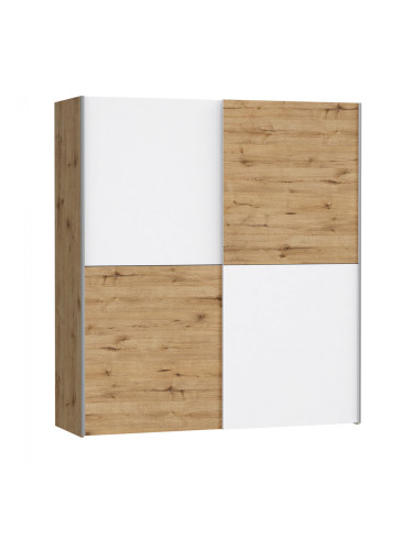 Гардероб цвят дъб-бял