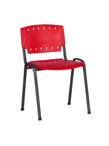 Посетителски стол - червен