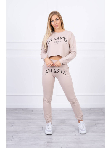 Set with beige Atlanta print