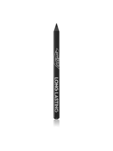puroBIO Cosmetics Long Lasting дълготраен молив за очи цвят Black 1,3 гр.