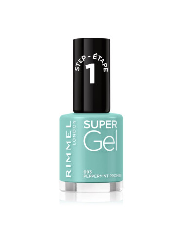 Rimmel Super Gel гел лак за нокти без използване на UV/LED лампа цвят 093 Peppermint Promise 12 мл.