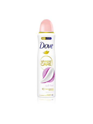 Dove Advanced Care Soft Feel антиперспирант-спрей 72 ч. Peony & Amber 150 мл.