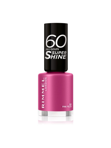 Rimmel 60 Seconds Super Shine лак за нокти цвят 321 Pink Fields 8 мл.
