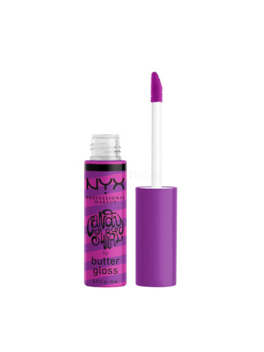 NYX Professional Makeup Butter Gloss Candy Swirl Блясък за устни за жени 8 ml Нюанс 03 Snow Cone