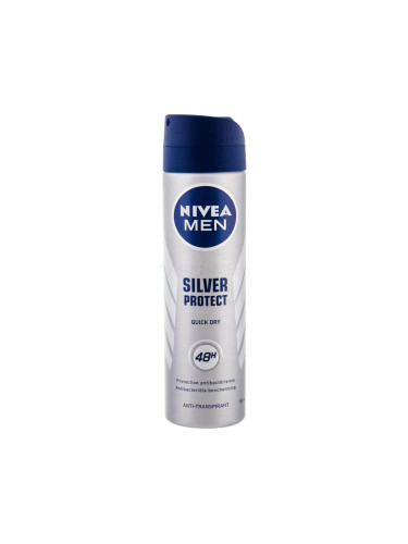 Nivea Men Silver Protect 48h Антиперспирант за мъже 150 ml