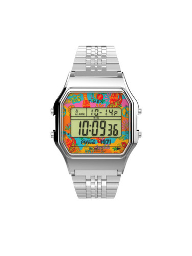 Timex Часовник T80 TW2V25900 Сребрист