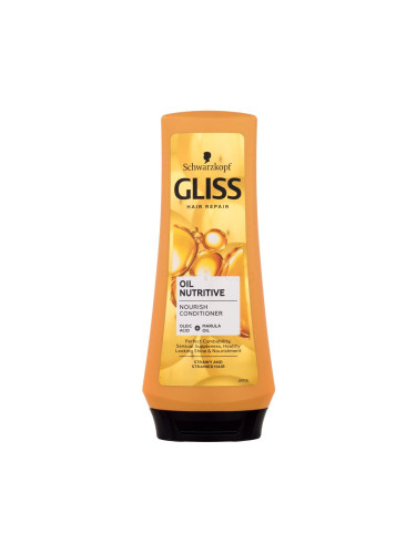 Schwarzkopf Gliss Oil Nutritive Conditioner Балсам за коса за жени 200 ml