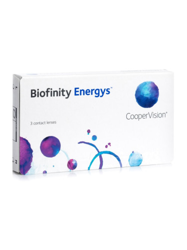 Biofinity Energys (3 лещи) - контактни лещи за продължително носене, силикон-хидрогелови сферични, Comfilcon A