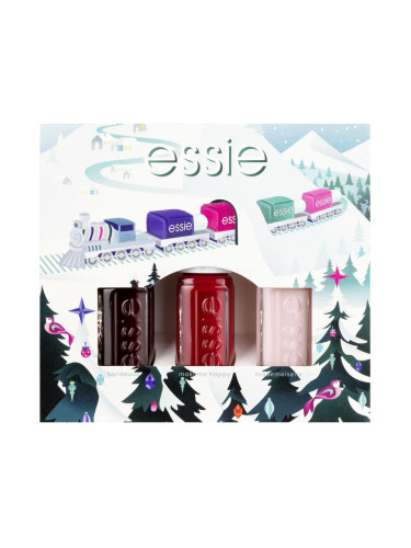 Essie Nail Lacquer Christmas Mini Trio Pack Подаръчен комплект лак за нокти 15 ml + лак за нокти 15 ml + лак за нокти 15 ml