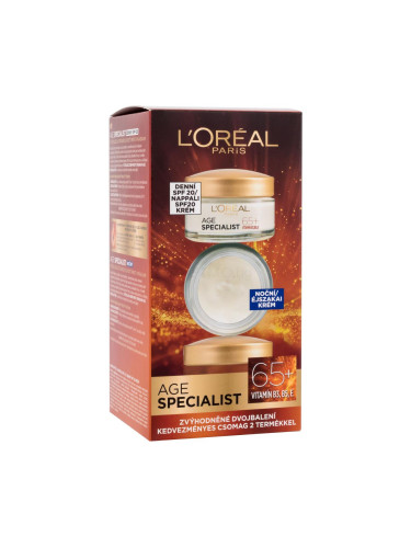 L'Oréal Paris Age Specialist 65+ Подаръчен комплект дневен крем за лице Age Specialist 65 SPF20 50 ml + нощен крем за лице Age Specialist 65 50 ml