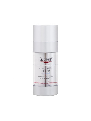 Eucerin Hyaluron-Filler + 3x Effect Night Peeling & Serum Серум за лице за жени 30 ml