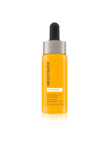 NeoStrata Enlighten 15% Vitamin C + PHA Serum активен серум за озаряване и изглаждане на кожата на лицето 15 мл.