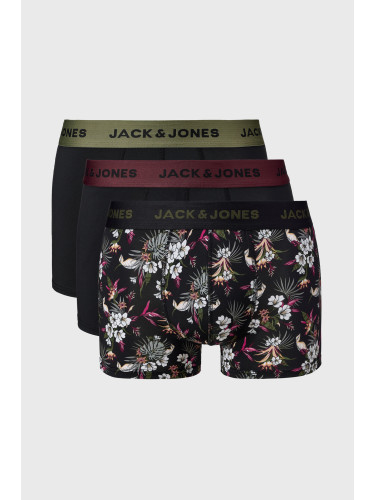 3PACK боксерки JACK AND JONES Flowers