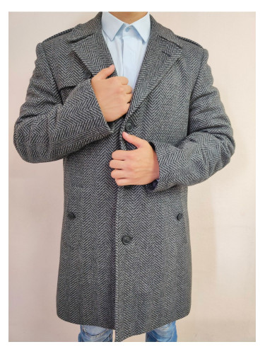 Мъжко палто в сив цвят Emilio Adani