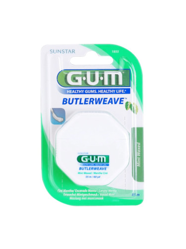 G.U.M Butlerweave восъчен конец за зъби с вкус на мента 55 м