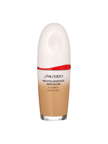 Shiseido Revitalessence Skin Glow Foundation лек фон дьо тен с озаряващ ефект SPF 30 цвят Maple 30 мл.