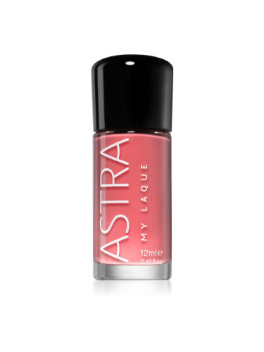 Astra Make-up My Laque 5 Free дълготраен лак за нокти цвят 15 Pink Flower 12 мл.