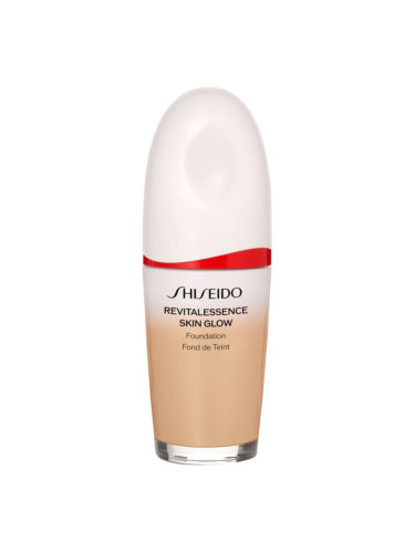 Shiseido Revitalessence Skin Glow Foundation лек фон дьо тен с озаряващ ефект SPF 30 цвят Silk 30 мл.
