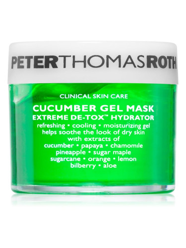 Peter Thomas Roth Cucumber De-Tox Gel Mask хидратираща гел маска за зоната на лицето и очите 50 мл.