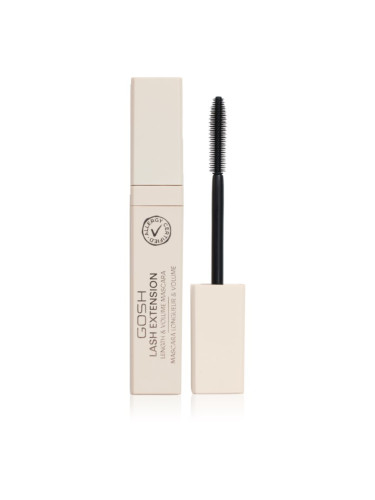 GOSH COPENHAGEN Lash Extension спирала за удължаване и сгъстяване на миглите цвят Extreme Black 7 мл.