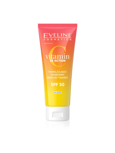 Eveline Cosmetics Vitamin C 3x Action хидратиращ дневен крем SPF 50 30 мл.