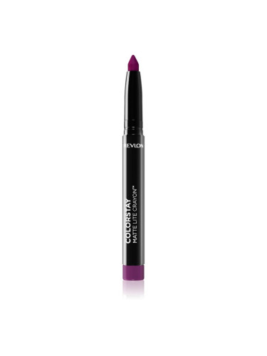 Revlon Cosmetics ColorStay™ Matte Lite Crayon матиращо червило с молив цвят 012 On Cloud Wine 1,4 гр.